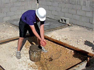 Student laying floor at the school